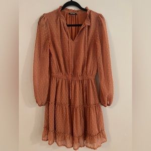 Womens BTFBM Small Amazon Fall Dress - Orange